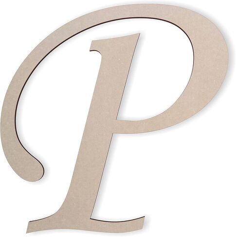 Wooden Letters by Jess and Jessica Cursive Wood Letter for Wall Decor Various Sizes Premium Quality & Durable Smooth Laser Cut Unfinished Design Ideal for Wall, Nursery & Crib, DIY Crafts in Saudi Arabia