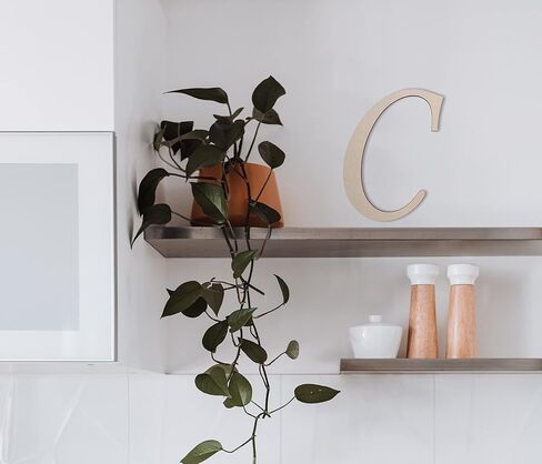 Wooden Letters by Jess and Jessica Cursive Wood Letter for Wall Decor Various Sizes Premium Quality & Durable Smooth Laser Cut Unfinished Design Ideal for Wall, Nursery & Crib, DIY Crafts in Saudi Arabia