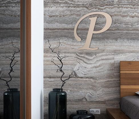 Wooden Letters by Jess and Jessica Cursive Wood Letter for Wall Decor Various Sizes Premium Quality & Durable Smooth Laser Cut Unfinished Design Ideal for Wall, Nursery & Crib, DIY Crafts in Saudi Arabia