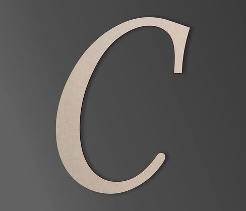 Wooden Letters by Jess and Jessica Cursive Wood Letter for Wall Decor Various Sizes Premium Quality & Durable Smooth Laser Cut Unfinished Design Ideal for Wall, Nursery & Crib, DIY Crafts in Saudi Arabia
