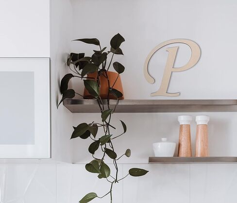 Wooden Letters by Jess and Jessica Cursive Wood Letter for Wall Decor Various Sizes Premium Quality & Durable Smooth Laser Cut Unfinished Design Ideal for Wall, Nursery & Crib, DIY Crafts in Saudi Arabia
