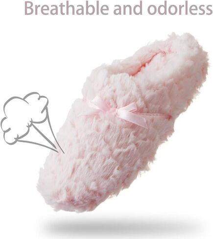 شبشب نسائي رقيق من Tofern، شبشب ناعم من الفانيلا ذو الذاكرة، حذاء منزلي دافئ للغاية ومريح مع نعل كتم مضاد للانزلاق للسيدات والفتيات in Kuwait