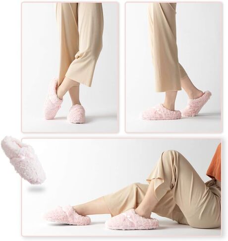 شبشب نسائي رقيق من Tofern، شبشب ناعم من الفانيلا ذو الذاكرة، حذاء منزلي دافئ للغاية ومريح مع نعل كتم مضاد للانزلاق للسيدات والفتيات in Kuwait