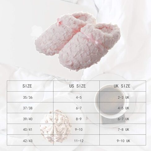 شبشب نسائي رقيق من Tofern، شبشب ناعم من الفانيلا ذو الذاكرة، حذاء منزلي دافئ للغاية ومريح مع نعل كتم مضاد للانزلاق للسيدات والفتيات in Kuwait