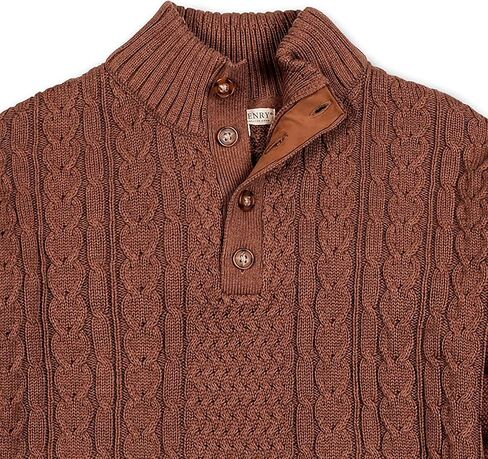 Hope & Henry Men's Long Sleeve Mock Neck Sweater in Saudi Arabia