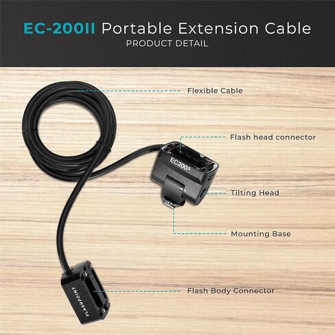 EC-200II Portable Extension Cable for The H200II Speedlight Flash Head for The eVOLV 200 Pro II in Saudi Arabia