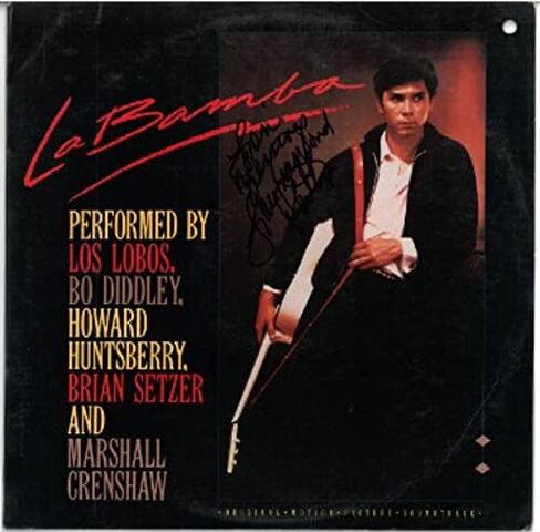 Athlon Sports CTBL-029170 Lou Diamond Phillips Signed 1987 La Bamba Album Cover LP & Vinyl-JSA No. JJ96514- to Lori Motion Picture Soundtrack Music Autographed in Saudi Arabia