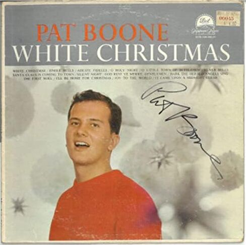 Athlon Sports CTBL-029164 Pat Boone Signed 1959 White Christmas Album Cover & No Vinyl- JSA No. JJ96515 Autograph Music Albums in Saudi Arabia
