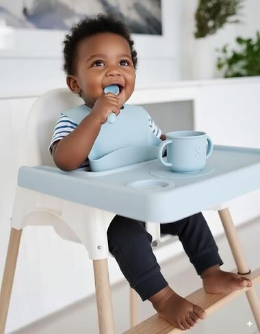 مسند قدم للكرسي العالي من PandaEar من أجل IKEA Antilop، مسند قدم من خشب الخيزران الطبيعي بارتفاع قابل للتعديل مع زوايا دائرية، ملحقات كرسي الأطفال العالي in Saudi Arabia