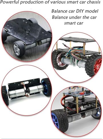Miniature DC, Motor, Electric Gear Encoder Geared Motor, Electric 12v, JGA25-370 DC Gear Motor, for Robot Camera Rocker, 6-2000 RPM, axial Battery(12v,280) in Saudi Arabia