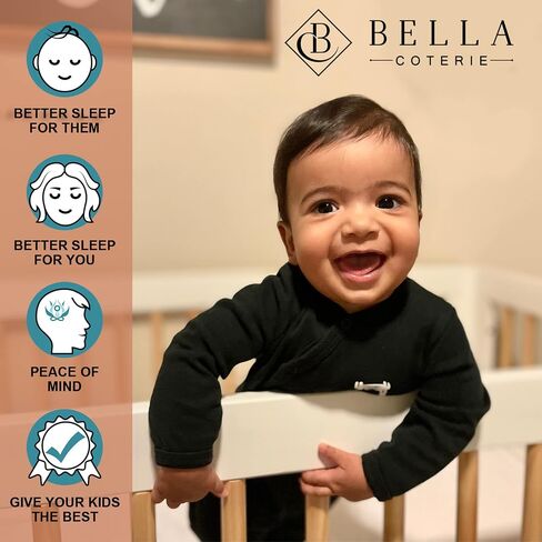 ملاءة سرير أطفال فاخرة من الخيزران الفسكوز من Bella Coterie | نمت عضويا | فائقة النعومة | التبريد من أجل نوم أفضل | ملاءة جاهزة بجيب عميق لمرتبة سرير الأطفال والأطفال الصغار | 100% عضوي [شامبانيا] in Saudi Arabia