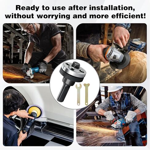 مجموعة قضيب توصيل طاحونة زاوية المثقاب الكهربائي، 2025 أداة طاحونة زاوية جديدة، محول مغزل أربور، 10 مم ملحقات عمود قطع المحرك الدوار القابل للتعديل (5 قطع) in Kuwait