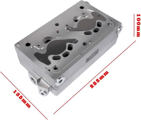 1732080 Air Brake Compressor Cylinder Head Kit Replacement for Paccar CF75 New Model / MX13 / MX11, Replace# 9125189222 1696200 1805490 GELUOXI in Saudi Arabia