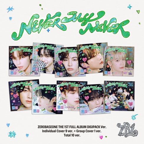 ZEROBASEONE - ملصق الألبوم الأول الكامل [Never Say Never] لكتاب الصور الفوتوغرافية (DIGIPACK Random 1EA Version) in Saudi Arabia