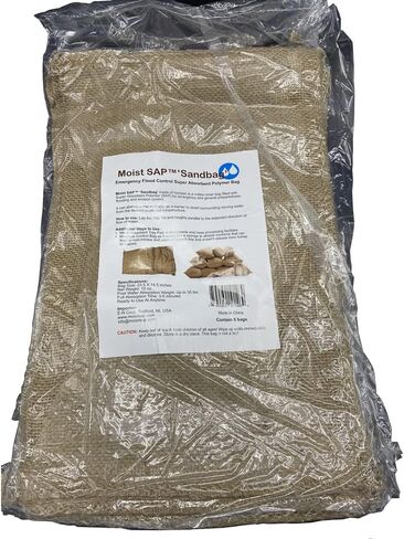 Moist SAP™ Sandless Sandbags - Water Absorbent Polymer Bag for Flood Control - 5 bags in Saudi Arabia
