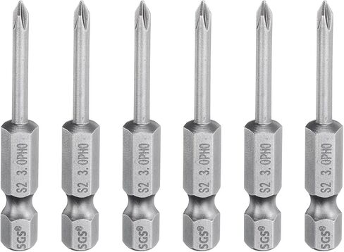 HARFINGTON 6pcs #1 Phillips Screwdriver Bit PH1 1/4" Hex Shank 6" (150mm) Long Magnetic S2 Steel Industrial Grade Screw Driver Bit Cross Head Electric Drill Bits 0.2" (5mm) Rod in Saudi Arabia