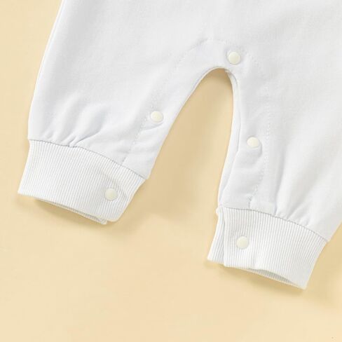 My First Halloween Baby Boy Girl Outfit Hey Boo Long Sleeve Ghost Jumpsuit Romper Newborn Halloween Clothes 0-18M in Saudi Arabia