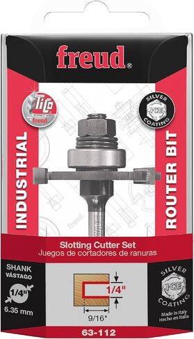 Freud 63-112: 9/16" Depth Slotting Cutter Set with 1/4" shank, 1/4" carbide height in Saudi Arabia