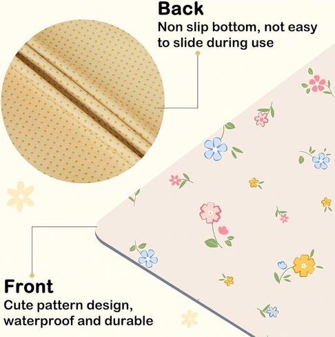 Baby Splat Mat for Under High Chair, Waterproof Floor Protector | Non Slip Bottom High Chair Mat, Mess-Proof & Wipeable, Machine Washable, 42"×42" Reusable for Baby Meals, BLW, Crafts, Play in Saudi Arabia