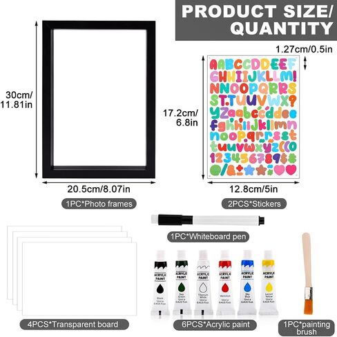 Family Handprint Kit, DIY Craft Keepsake Frame Baby Hand and Footprint Kit with 6 Paints, Unique Family Gifts for New Parents, Grandparents, Anniversary(COLOR:White) in Saudi Arabia