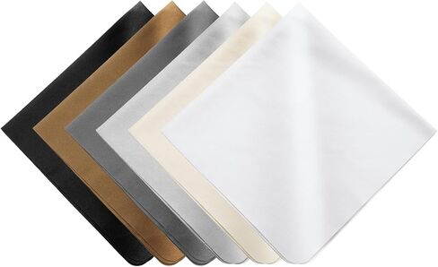 PATIKIL 1Set Soft Eyeglass Cloths, 15.8 x 15.8 Electronics Microfiber Cleaning Cloths Eyeglass Cleaning Fabric for Lens Wipes Glasses Cleaner Jewelry LCD Screens Cameras, Multicolor in Saudi Arabia