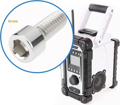 4 قطعة M6X14 برغي سداسي SE9076146A متوافق مع مقبض راديو موقع ماكيتا DMR107 DMR108 DMR109 DMR112 in Saudi Arabia