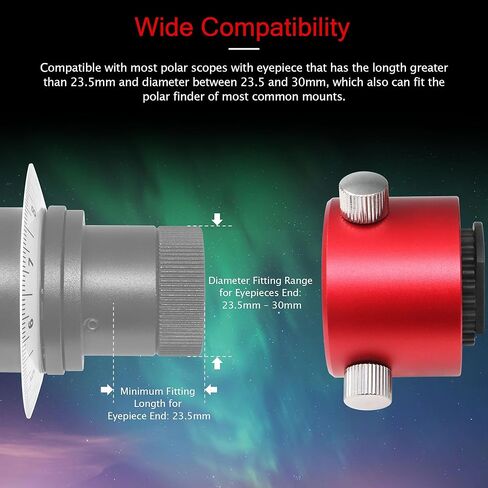 Astromania Polar Alignment Scope for EQ3 - Bundle with - Polar Scope Adapter in Saudi Arabia