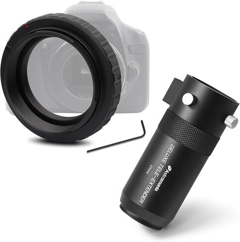 Astromania Tele Extender Deluxe - Bundle with - T Ring for Canon EOS SLR/DSLR in Saudi Arabia