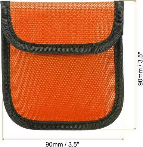 Lens Filter Case, Camera Filter Case Portable Lens Filter Pouch Photography Fit Camera Bag Coat Pocket Drone for 25mm-58mm, Orange in Saudi Arabia