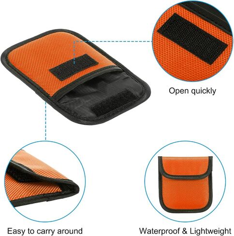 Lens Filter Case, Camera Filter Case Portable Lens Filter Pouch Photography Fit Camera Bag Coat Pocket Drone for 25mm-58mm, Orange in Saudi Arabia