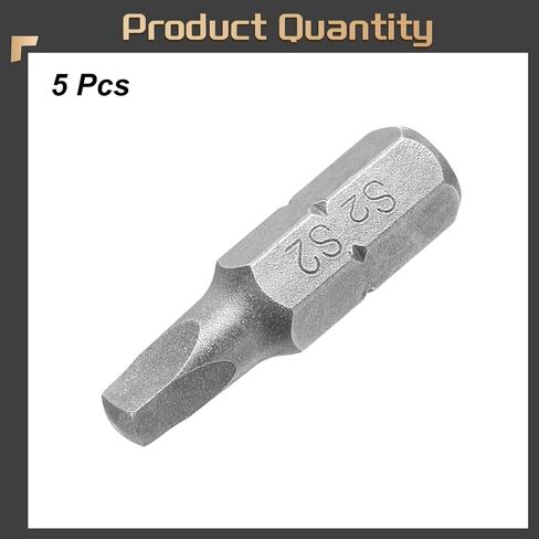 HARFINGTON 5pcs Square Head Screwdriver Bits 1/4" Hex Shank SQ2 Magnetic Head 1" Length S2 Steel Screw Driver Drill Bit for Repair Work Electric Screw Driver in Saudi Arabia