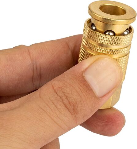Air Hose Connectors With 1/4 Air Hose Fittings,Industrial Air Hose Repair Kit Coupler Quick Connect,1/4 kit t-8 Pcs,Basic Flow,Max Inlet Pressure 300 PSI Brass Air Compressor Accessories in Saudi Arabia