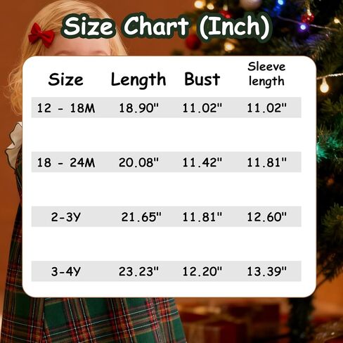 Toddler Baby Girls Christmas Outfit Plaid Dress Christmas Dress Santa Merry Embroidered Fall Winter Holiday Dresses in Saudi Arabia