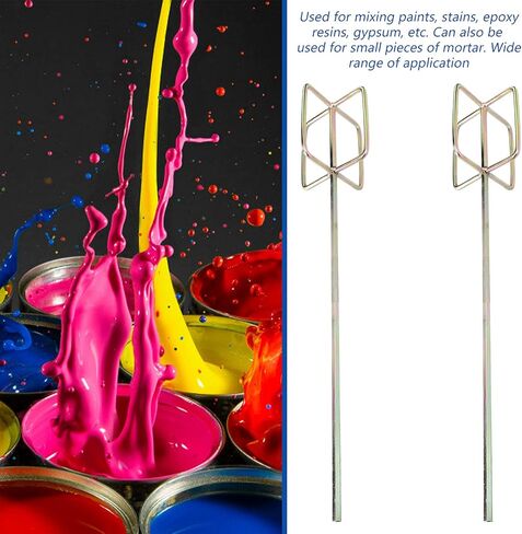 DOITOOL Mixing Paddle for Drill : 2 PCS Grout Drill Attachment - 21 Inch Long Shaft Paddle Electric Cement Mixing Rods for Paint, Plaster, Concrete - Alloy Accessories for DIY Projects in Saudi Arabia