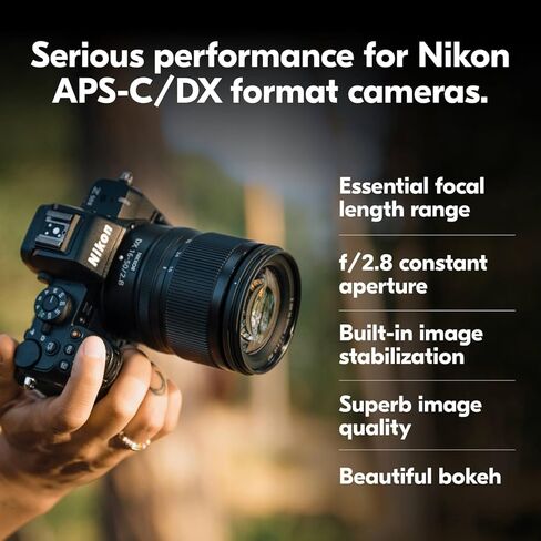 نيكون نيكور Z DX مقاس 16-50 ملم f/2.8 | عدسة تكبير بفتحة F/2.8 ثابتة ممتازة مع تثبيت الصورة لكاميرات Z من السلسلة Z ذات الحجم APS-C/تنسيق DX | نيكون الولايات المتحدة الأمريكية نموذج in Kuwait