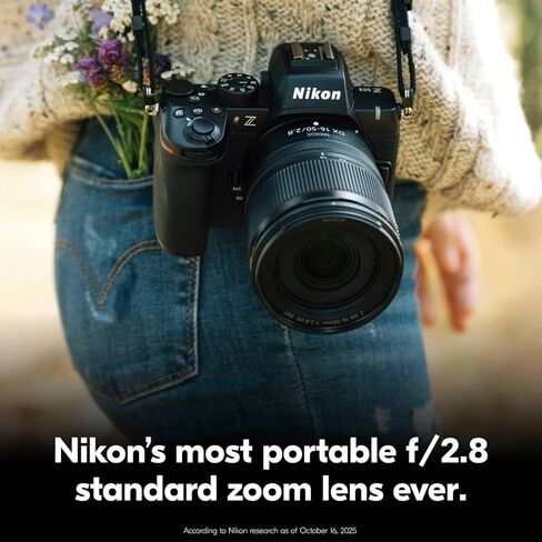 نيكون نيكور Z DX مقاس 16-50 ملم f/2.8 | عدسة تكبير بفتحة F/2.8 ثابتة ممتازة مع تثبيت الصورة لكاميرات Z من السلسلة Z ذات الحجم APS-C/تنسيق DX | نيكون الولايات المتحدة الأمريكية نموذج in Kuwait