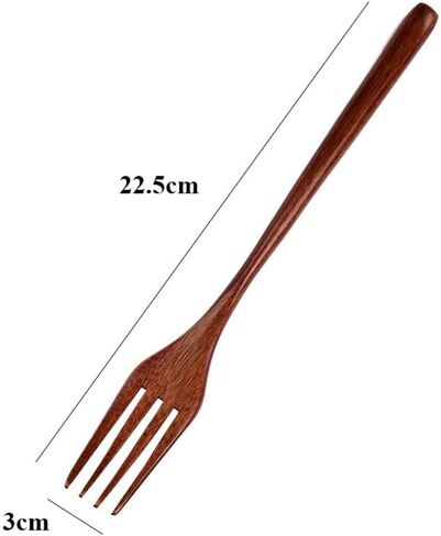 Dinnerware Cutlery Handmade Natural Spoon Fork Kitchen Accessories(2) in Saudi Arabia
