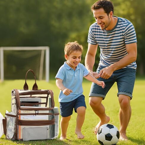 حقيبة ظهر للحفاضات من MOMINSIDE حقيبة حفاضات صغيرة، حقيبة حفاضات صغيرة، حقيبة شفافة لأحداث الاستاد، حقيبة صغيرة شفافة مقاس 12 × 6 × 12 للفتيات والأولاد والأمهات والآباء البالغين وحقيبة رياضية للحفلات الموسيقية in Kuwait
