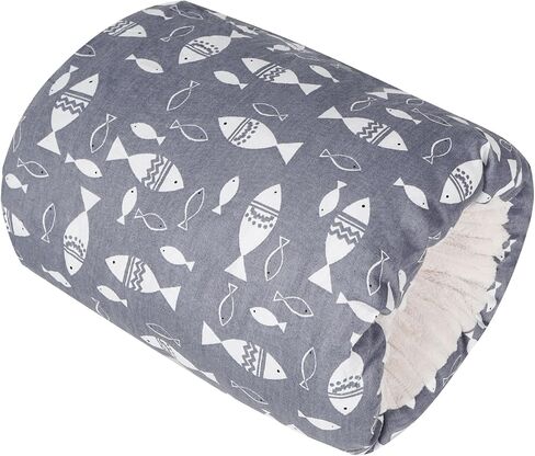 Nursing Arm Pillows for Breastfeeding,Baby Feeding Arm Pillow Portable and Washable for Travel, Soft Cotton Ergonomic Bottle Nursing Essentials（Grey Crown） in Saudi Arabia
