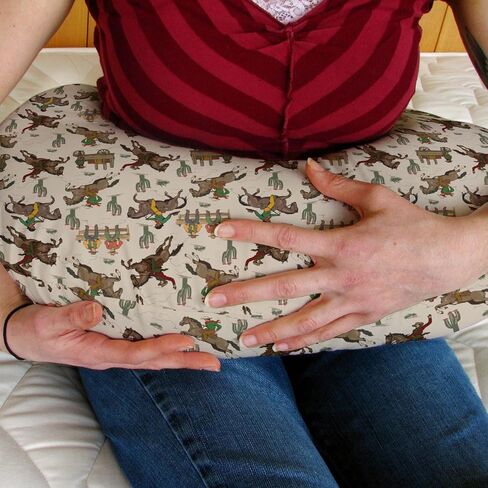Vintage Cowboy Baby Nursing Pillow Covers for Boy Girl Western Horses Boots Hats Nursing Pillow Slipcovers for Breastfeeding Pillows Country Western Soft Stretchy Removable Covers for Newborn Infant in Saudi Arabia
