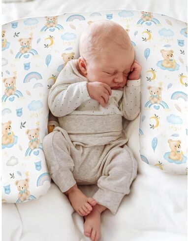 Neutral Boho Bears Baby Nursing Pillow Covers for Boy Girl Cute Brown Bear Nursing Pillow Slipcovers for Breastfeeding Pillows Watercolor Bears Soft Stretchy Slipcover for Newborn Infant in Saudi Arabia