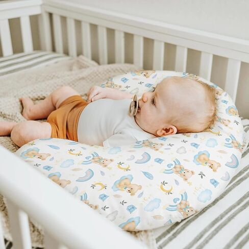 Neutral Boho Bears Baby Nursing Pillow Covers for Boy Girl Cute Brown Bear Nursing Pillow Slipcovers for Breastfeeding Pillows Watercolor Bears Soft Stretchy Slipcover for Newborn Infant in Saudi Arabia