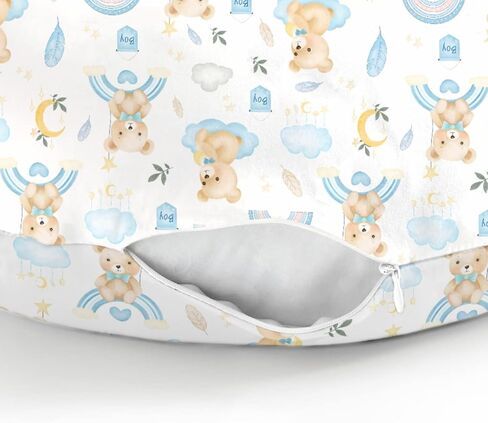 Neutral Boho Bears Baby Nursing Pillow Covers for Boy Girl Cute Brown Bear Nursing Pillow Slipcovers for Breastfeeding Pillows Watercolor Bears Soft Stretchy Slipcover for Newborn Infant in Saudi Arabia