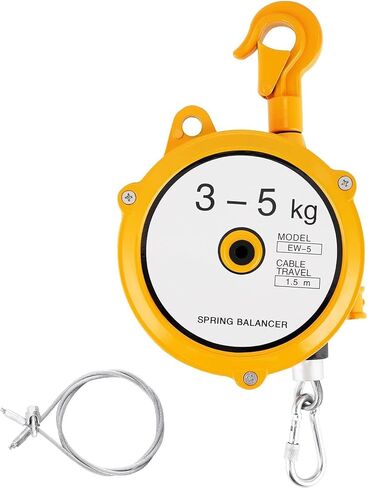 Spring Balancer, 7-11 Lbs (3-5 Kg) Adjustable Tool Balancer With 5-Ft Steel Wire Rope And Alloy Hook, Retractable Spring Tool Suspension To Maintain Equipment in Saudi Arabia