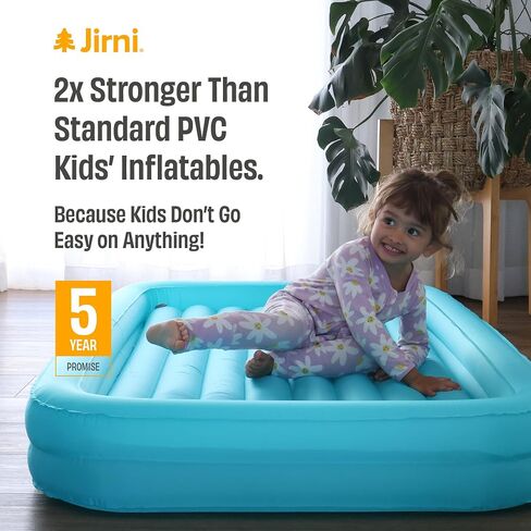 Kipper Toddler Travel Bed | New Pump System | Ultra-Lightweight & Super Durable Toddler Air Mattress | Compact Kids Air Mattress | Eco-Friendly Inflatable Kids Bed | Travel Cot Airbed in Saudi Arabia