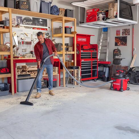 CRAFTSMAN CMXZVBE38804 1-7/8 بوصة × 10 قدم مجموعة مرفقات خرطوم احترافية للتجفيف الرطب والجاف، خرطوم قفل فراغ متجر من الدرجة الصناعية، يناسب معظم المكانس الكهربائية الرطبة/الجافة مع خرطوم بقطر 1-7/8 بوصة in Saudi Arabia