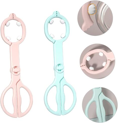 2pcs Heat-resistant Feeding Bottle Clamp Tong Slip Utensils for Newborns Months in Saudi Arabia