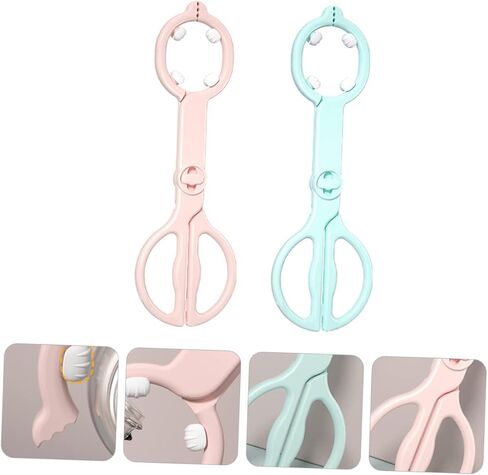 2pcs Heat-resistant Feeding Bottle Clamp Tong Slip Utensils for Newborns Months in Saudi Arabia
