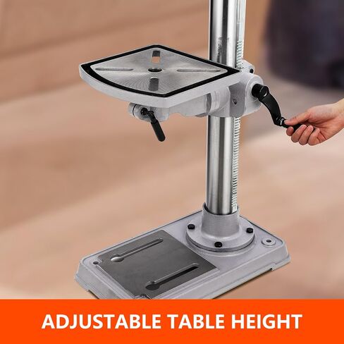 15 in Floor Drill Press, 7.5 Amp 120V Pure Copper Motor, 288-3084 RPM Variable Speed Cast Iron Bench Drill Press, 0-45° Tilting Worktable, Tabletop Drilling Machine for Wood Metal in Kuwait