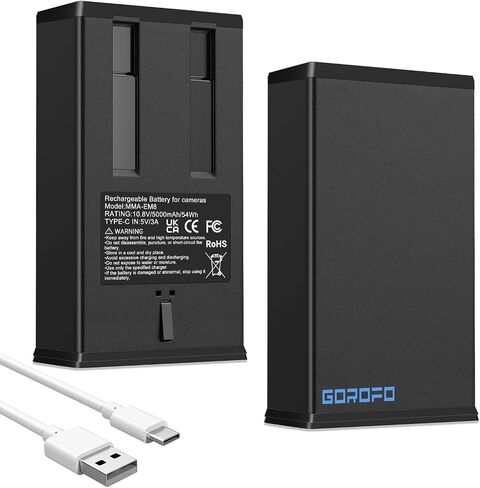 Rechargeable Lithium Battery with USB-C, for Moultrie Edge Series, Edge, Edge 2, Edge Pro, Moultrie Cellular Trail Cameras (1Battery) in Kuwait